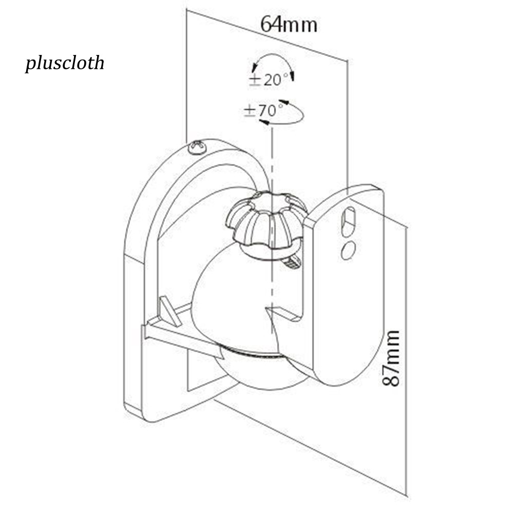 ★★★1 Cặp Giá Đỡ Loa Gắn Tường Xoay Được