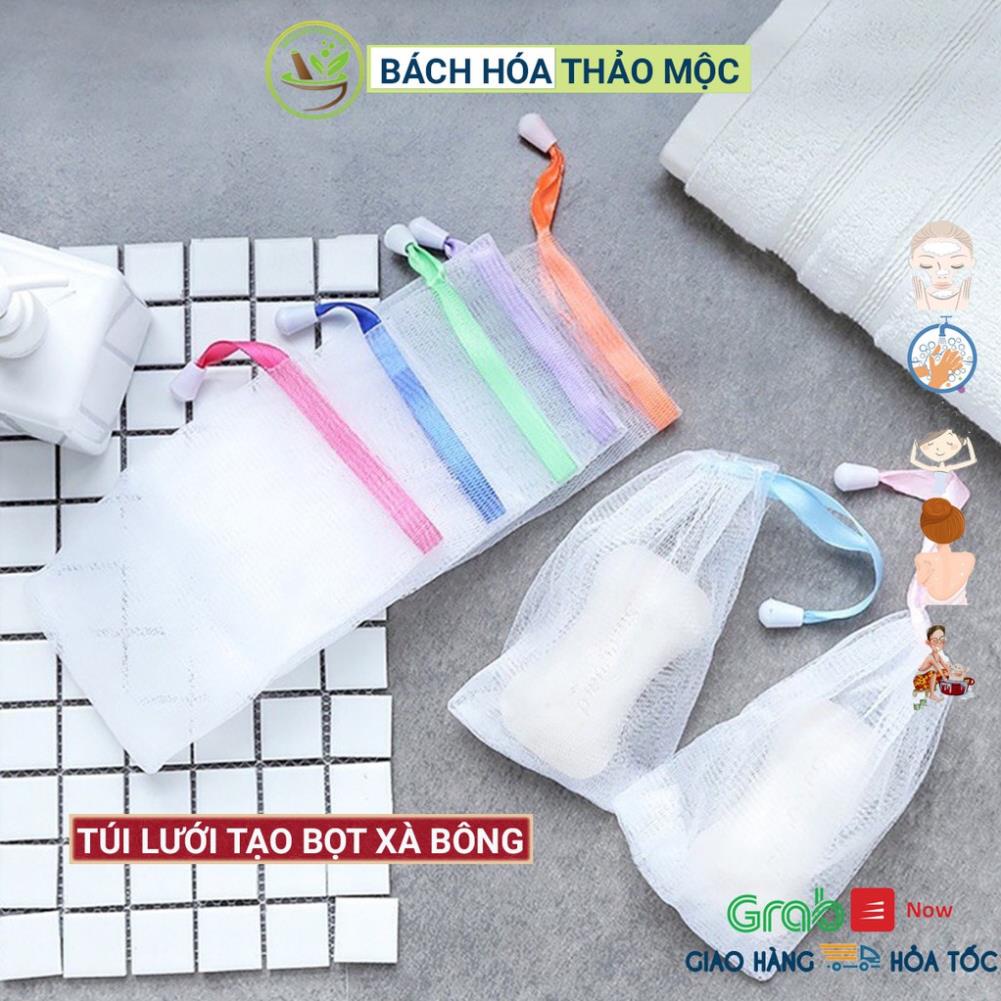 Túi Lưới Tạo Bọt Xà Bông, Túi Đựng Xà Phòng Tắm Loại Cao Cấp 2 Lớp