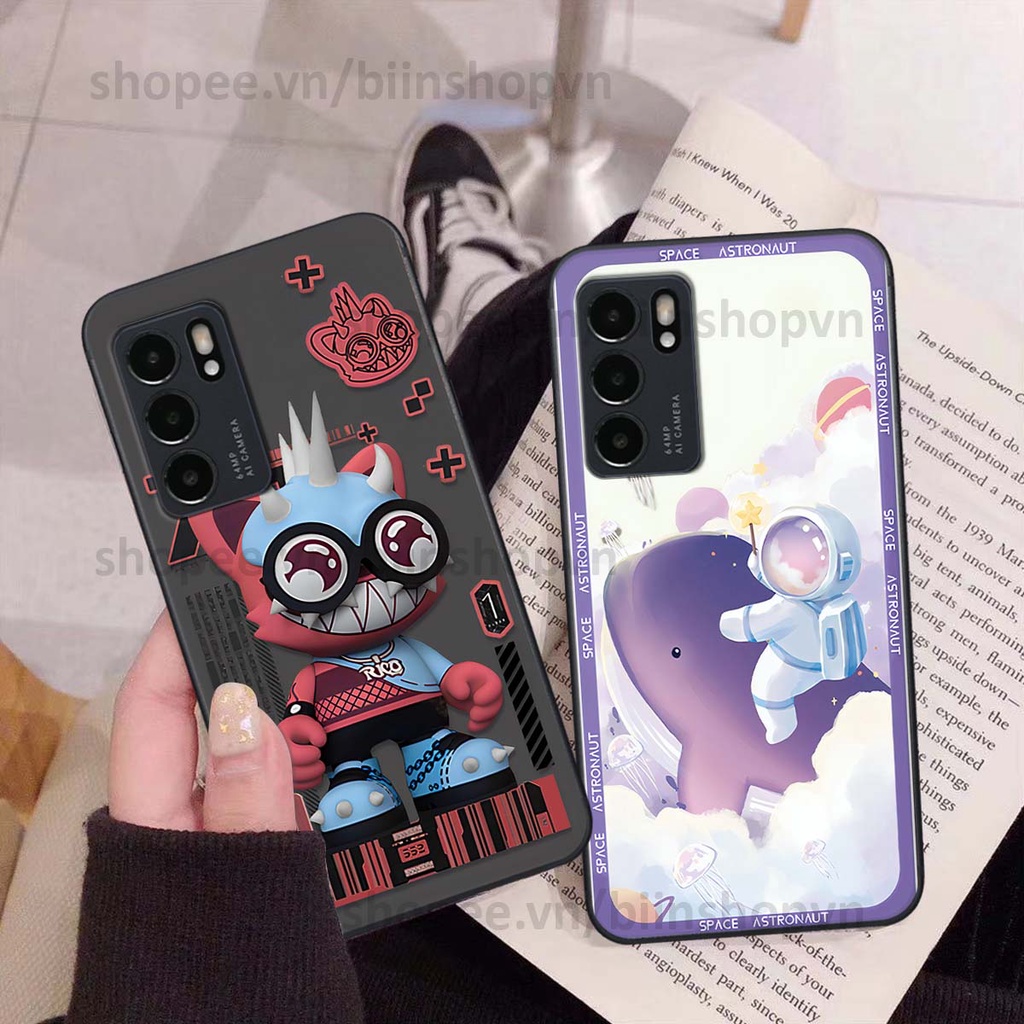 Ốp Oppo Reno6 / Reno6 Z 5G / Reno 6 phi hành gia vũ trụ space.x siêu đẹp, thời trang