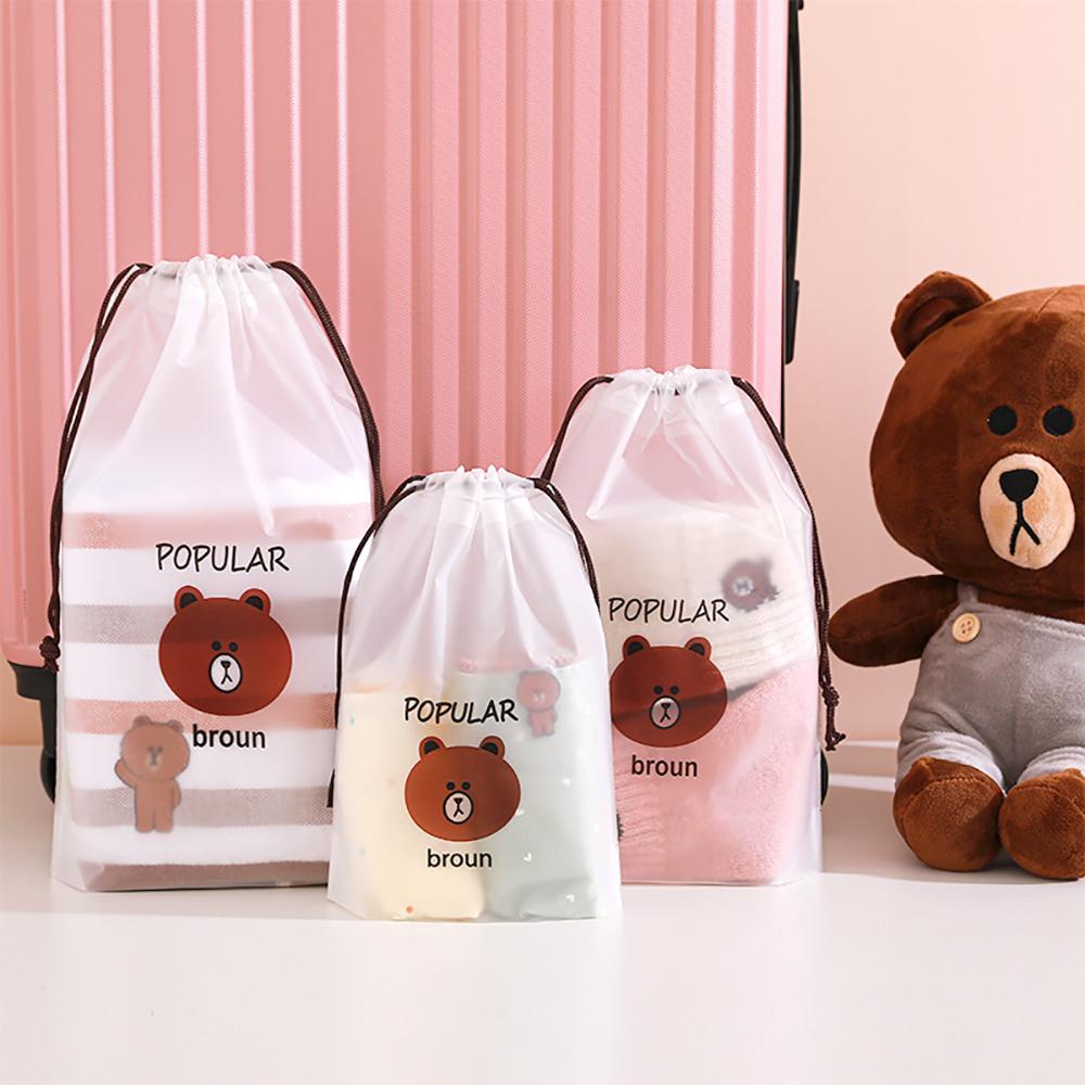 IVORY Túi Đựng Giày Chống Thấm Nước Họa Tiết Kỳ Lân Cầu Vồng Xinh Xắn