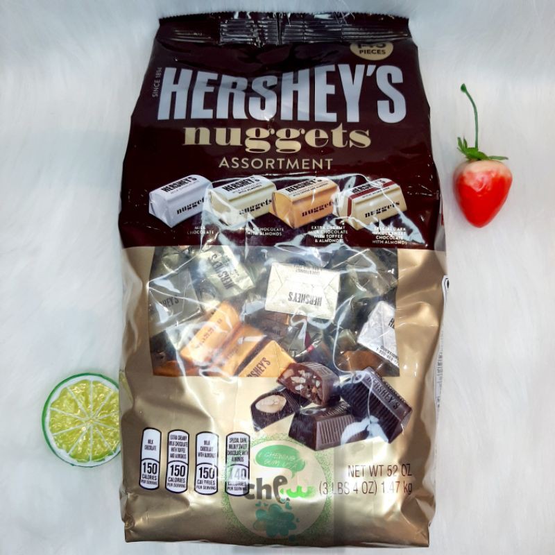 [DATE T8/21] Kẹo Socola Hershey Nugget (145 viên/1.47kg)