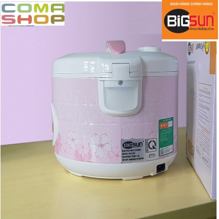 [Mã ELMS5 giảm 7% đơn 300k] NỒI CƠM ĐIỆN NẮP GÀI CHỐNG DÍNH BIGSUN BR-218N (1.8 LÍT) - HÀNG CHÍNH HÃNG BẢO HÀNH 12 THÁNG