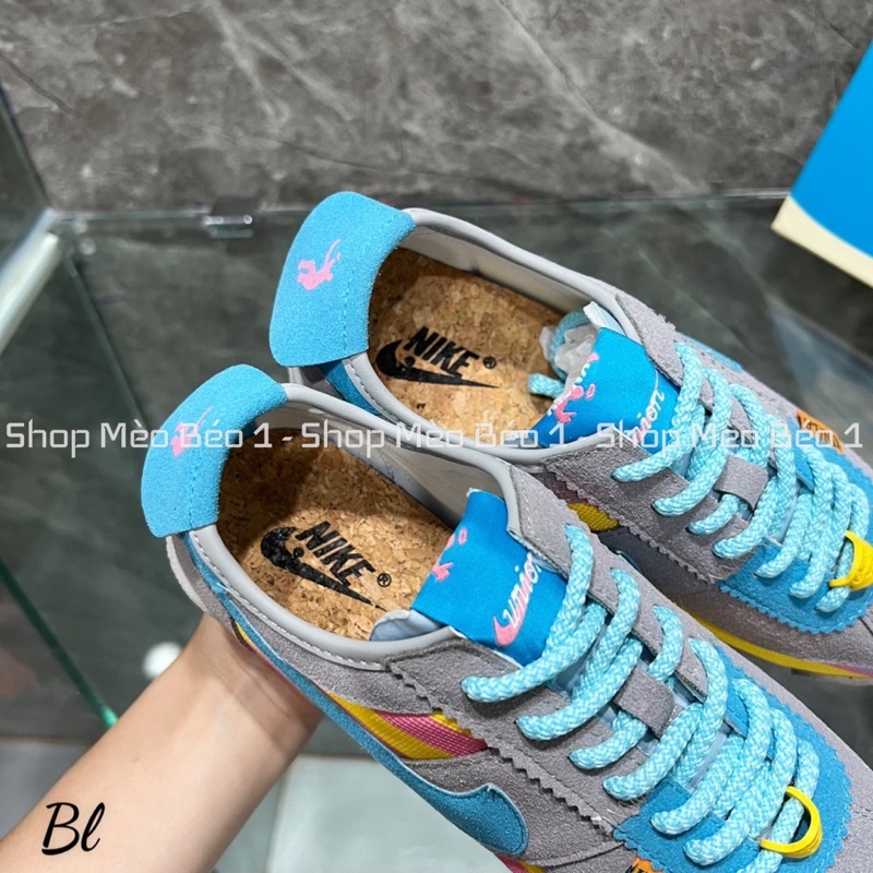 Giày thể thao sneaker jordan pha màu kẻ fullbox
