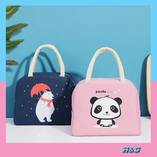 Túi đựng cơm giữ nhiệt chống nước nhỏ gọn tiện lợi hình thú xinh TGN004