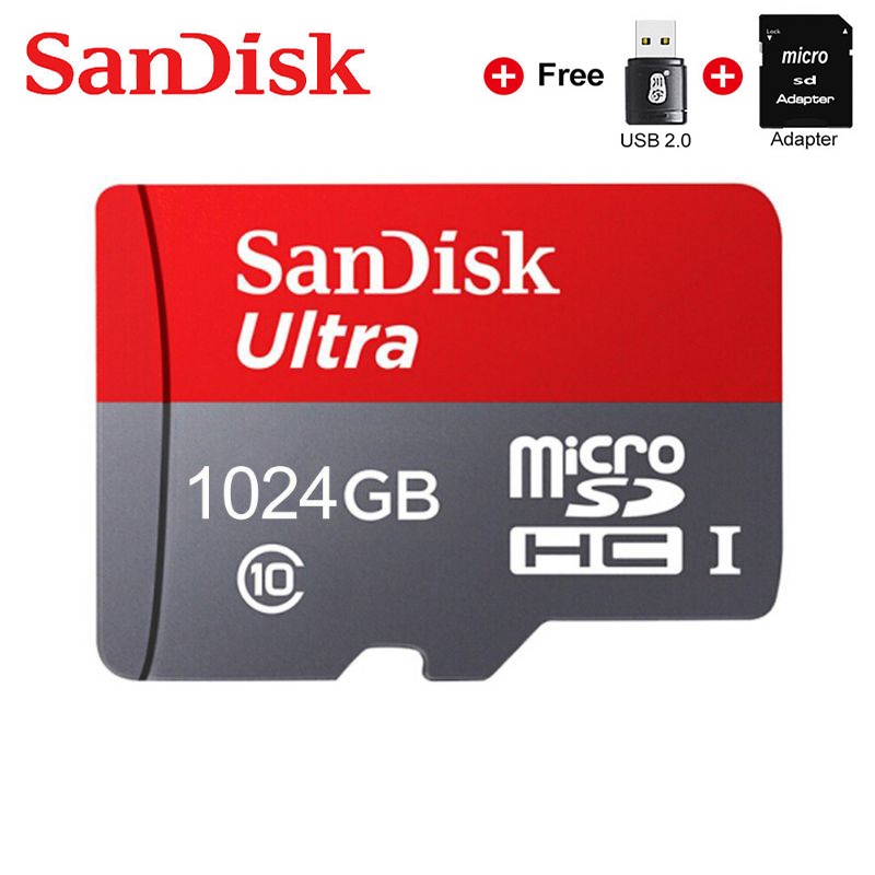 Thẻ micro sd 128gb 64gb thẻ nhớ class10 256gb thẻ nhớ microsd 32gb 512gb 1tb sd / tf flash cho điện thoại