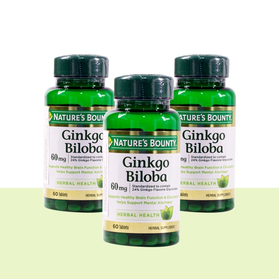 Viên Uống Ginkgo Biloba 60mg Nature's Bounty 60 Viên - 0304530