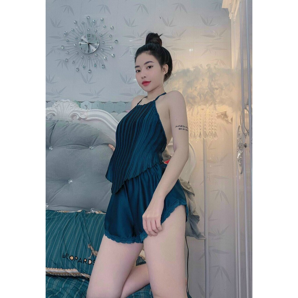 Sét bộ lụa nữ mango thời trang