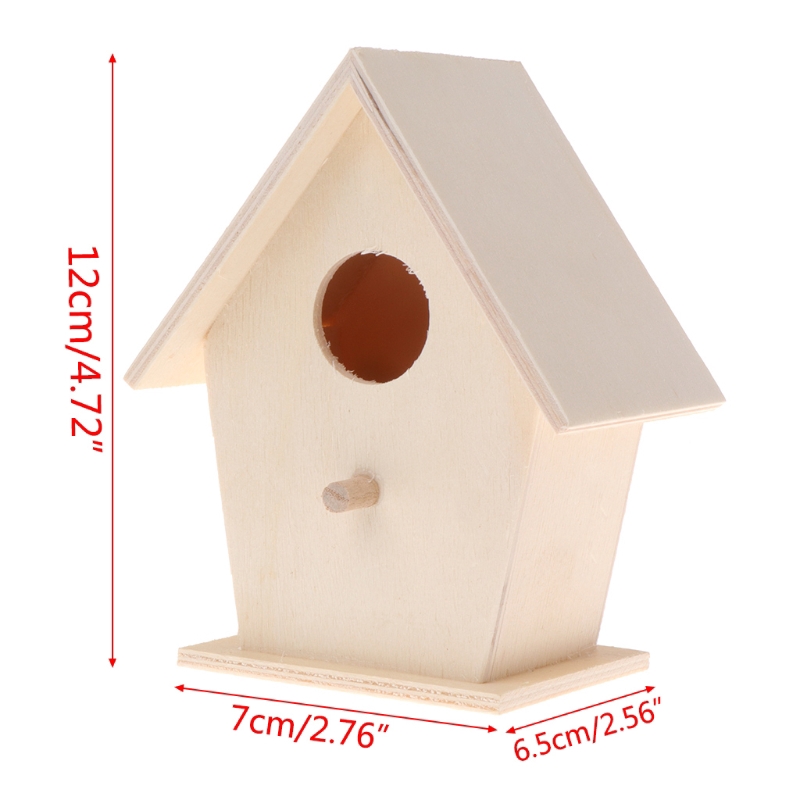 Tổ Chim Vẹt Hình Ngôi Nhà Gỗ Dễ Thương Sáng Tạo Diy