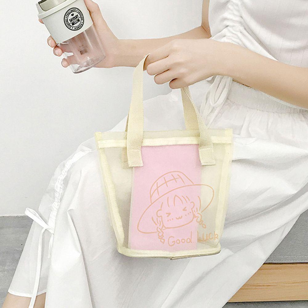 Túi Xách Nylon Màu Trơn Cỡ Lớn Phong Cách Hàn Quốc Thời Trang Cho Nữ
