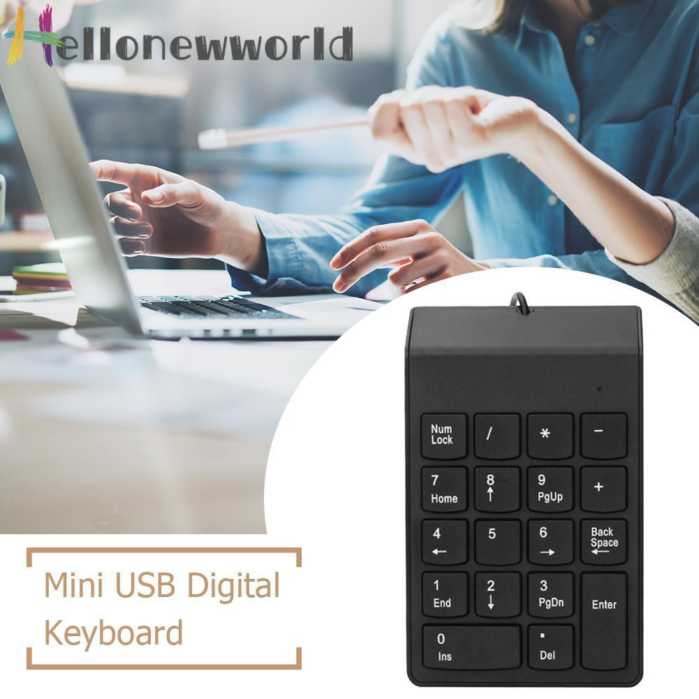 Bàn phím số mini có dây 18 phím đầy tiện lợi