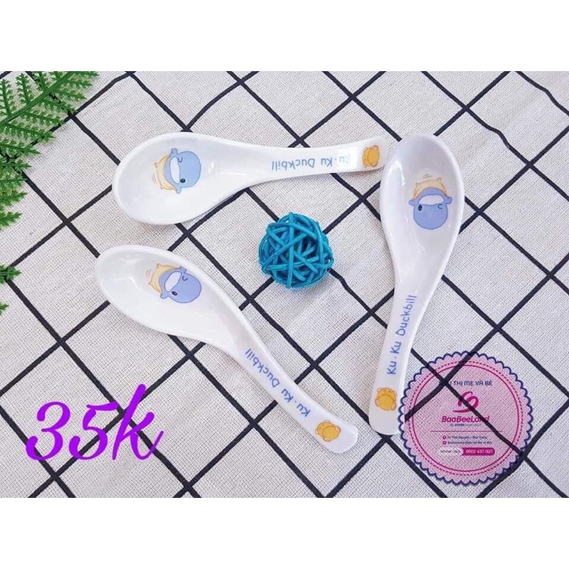 BỘ ĐÔI CHÉN VÀ MUỖNG ĂN KUKU CHO BÉ - Baabeeland