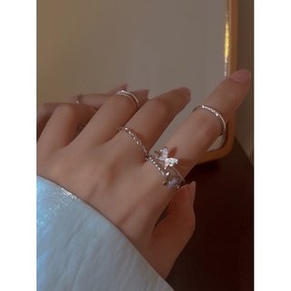 Set 4 nhẫn hồ điệp 1 size chỉnh được