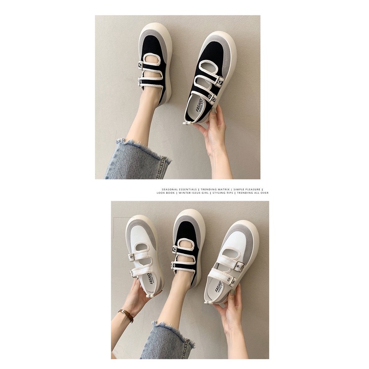 Fashionable Button with Round Head Ulzzang Canvas Sneaker Shoes