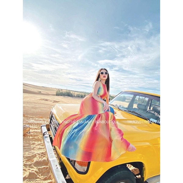 😉😉NEW TAG ĐẦM MAXI PHỐI MÀU ASHLEY