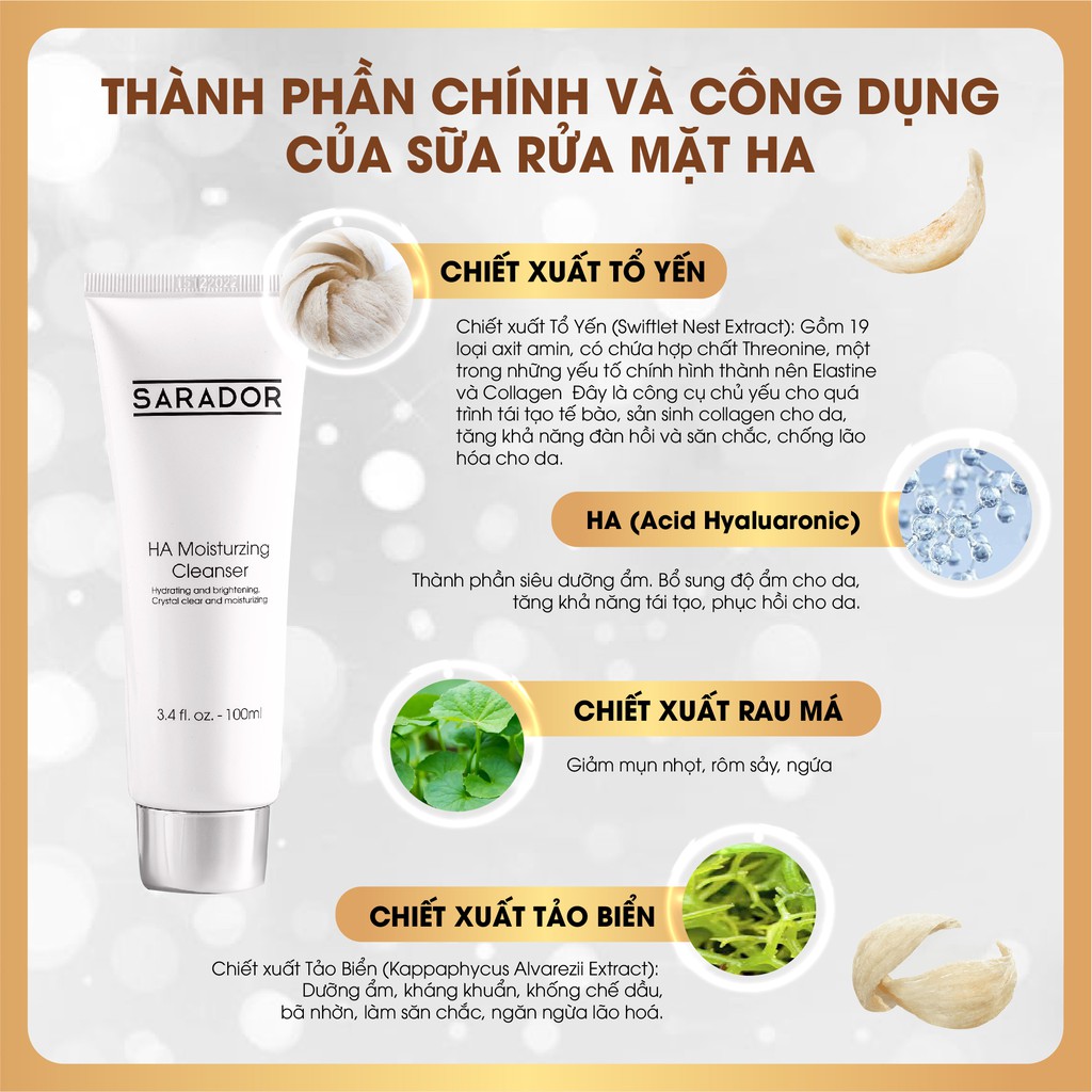 Sữa rửa mặt HA Sarador | BigBuy360 - bigbuy360.vn