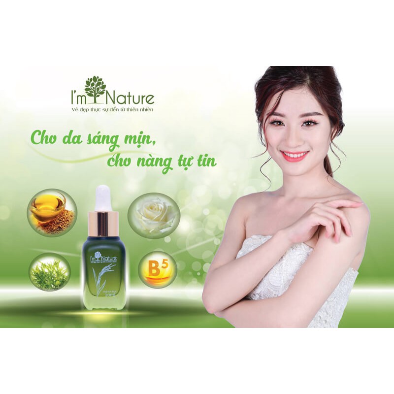 (Chính Hãng) Serum Dầu Gạo & Collagen I'M NATURE – Làm Sáng Và Tái Tạo Da 20ml