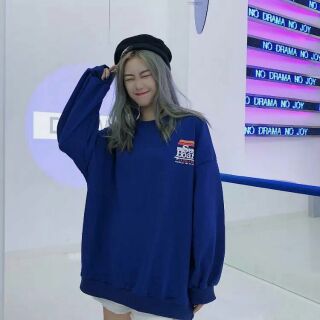 [ UNISEX ] Áo sweater nỉ thụng sẵn 2 màu