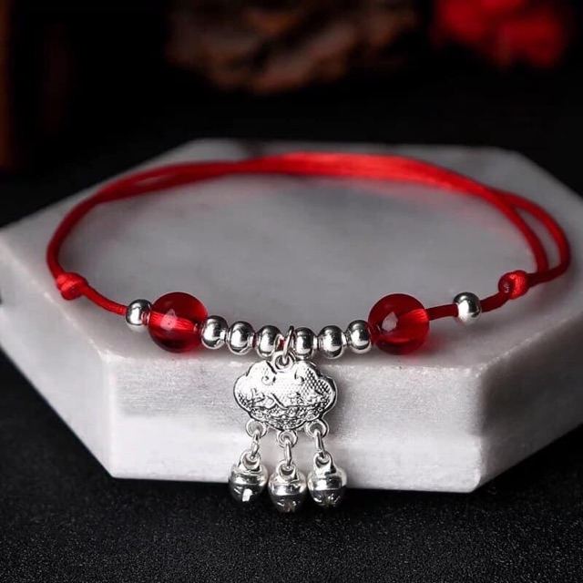 Lắc chân chỉ đỏ hạt tua chuông | BigBuy360 - bigbuy360.vn