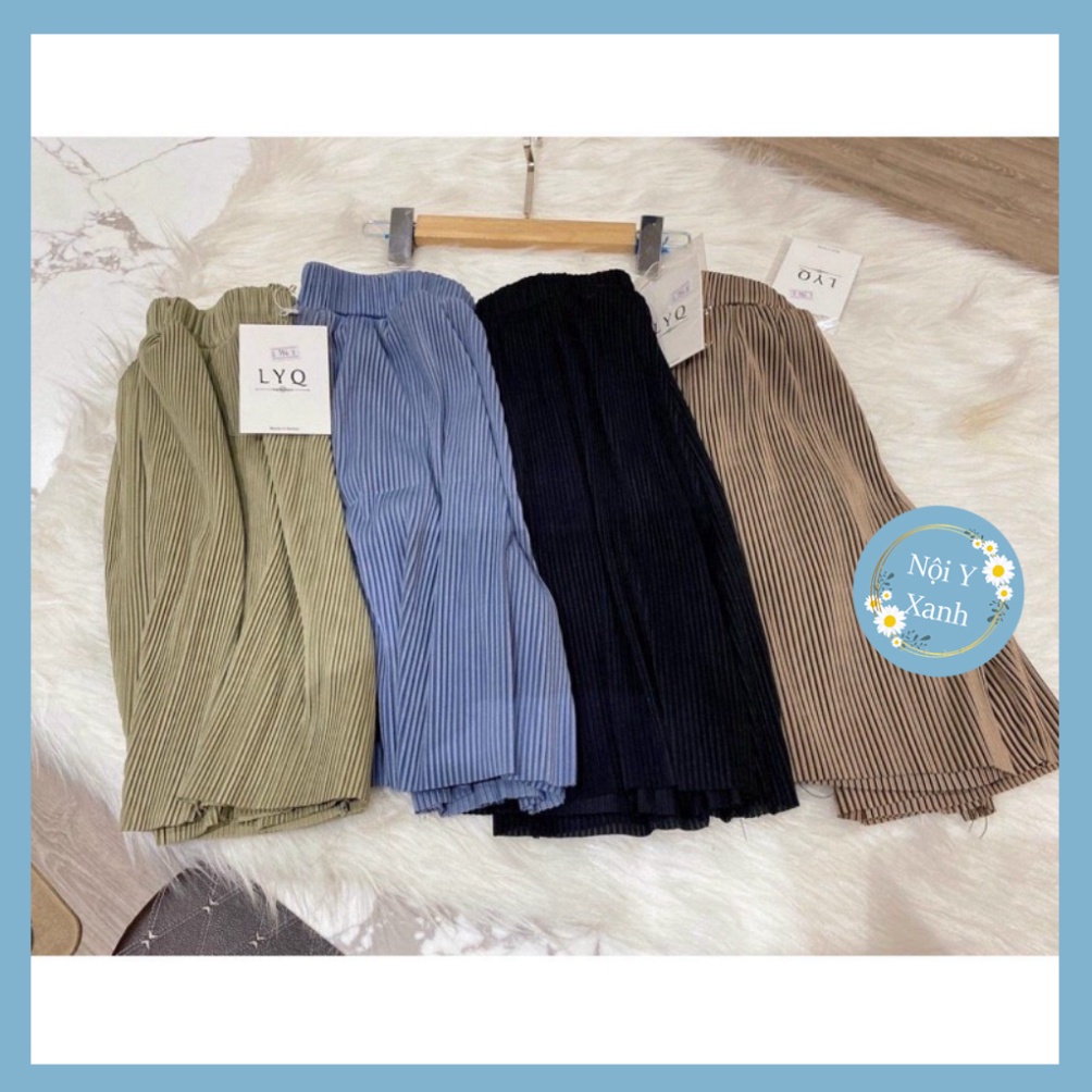 Quần short nữ thun lạnh ly nhỏ siêu hot chất mát, phom đẹp, nội y xanh, quần đùi mát lửng Quần Đùi (Lụa Satin) mềm mát