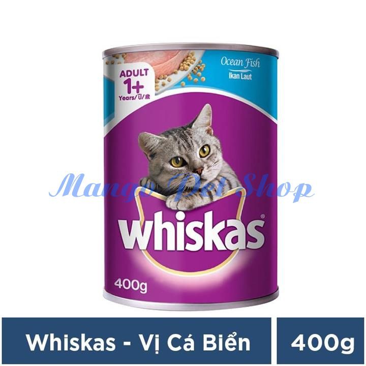 Pate Cho Mèo Trưởng Thành Whiskas Vị Cá Biển 400G