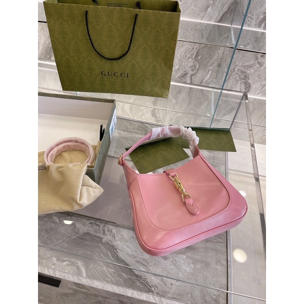 Túi đeo vai/ kẹp nách nữ thương hiệu Gucci GC Jackie da thật cao cấp size 27cm