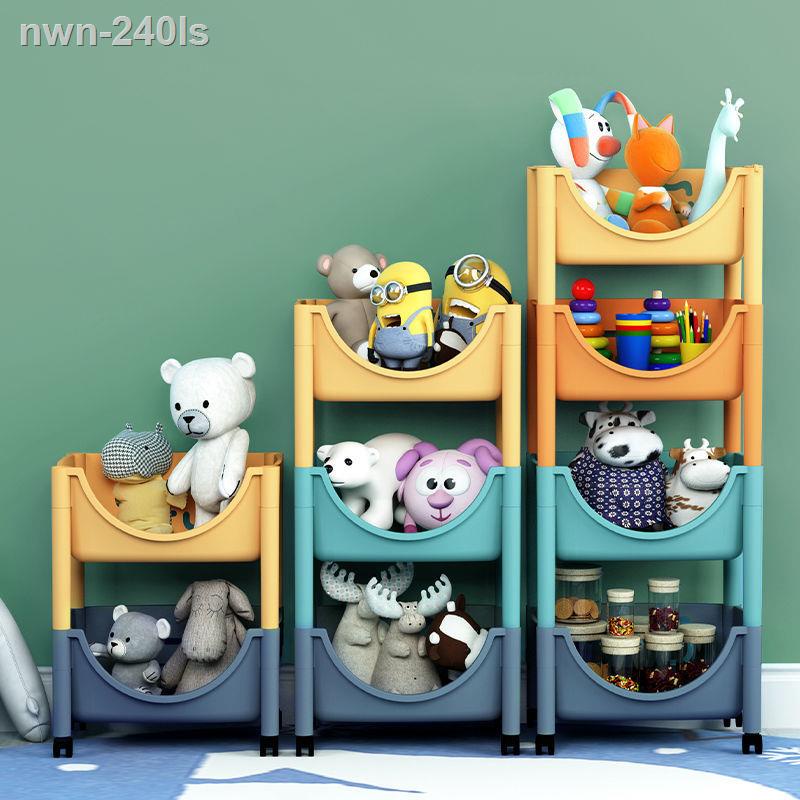 [hàng mới]Giá để đồ chơi nhiều tầng trong phòng ngủ hộ gia đình xe đẩy sàn cạnh giường phân loại ăn nhanh lưu trữ