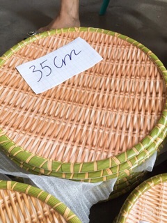 Đĩa Phíp giả tre đan - Mẹt đựng đồ ăn đủ size