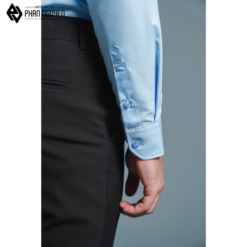 Áo sơ mi nam dài tay PHAN NGUYỄN chất liệu micro modal hạn chế nhăn nhàu, giảm nhiệt ngăn tia UV SMD.1101-1104 | BigBuy360 - bigbuy360.vn