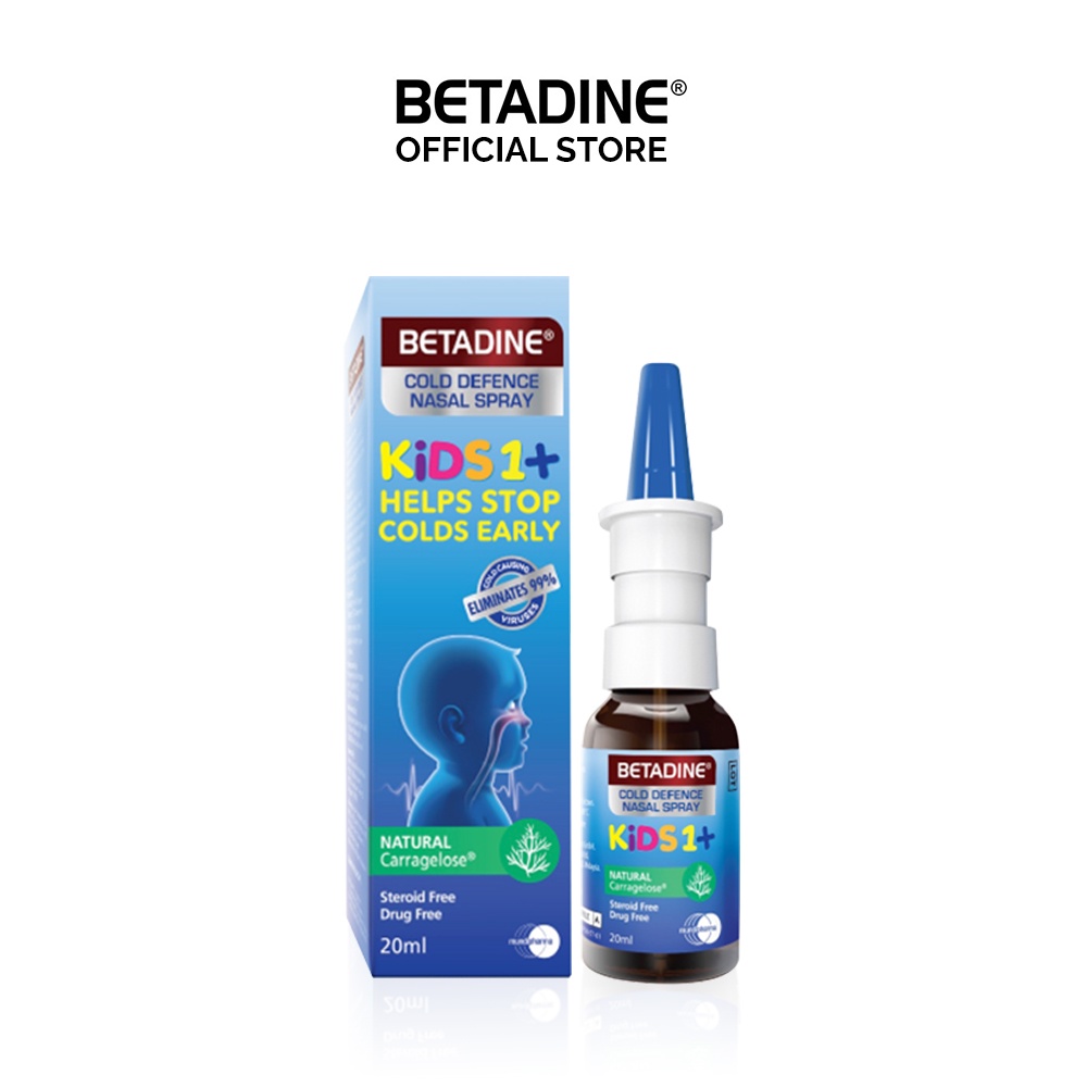 Xịt mũi cho bé Betadine Kids Cold Defence Nasal Spray 20ml