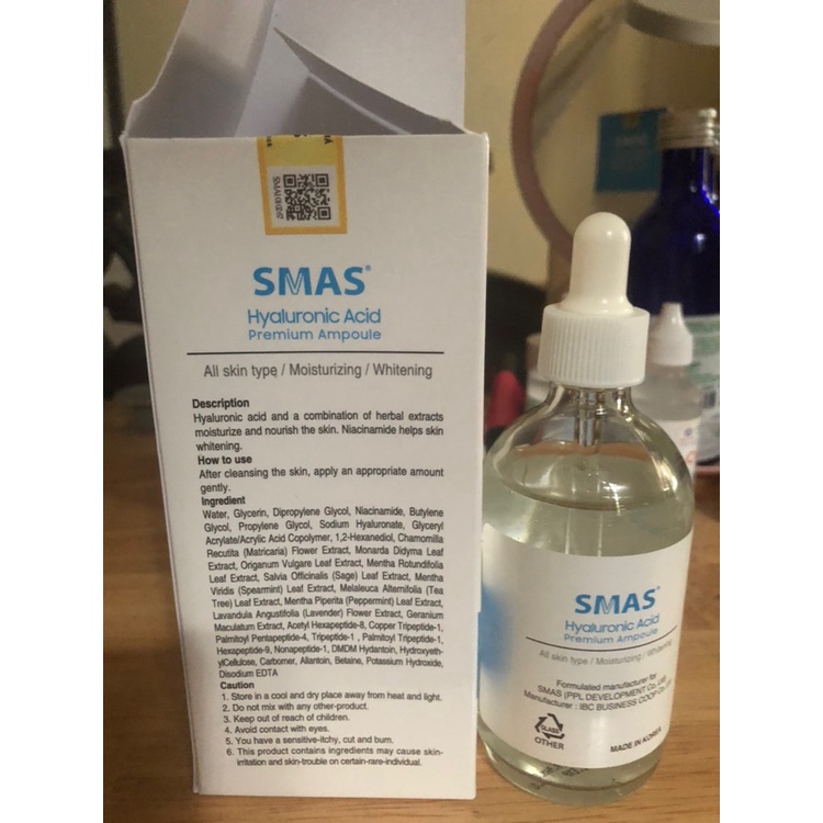 Serum Smas HA Plus H ỗ Tr ợ Dưỡng Ẩm Sáng Da 100ml