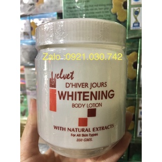 kem velvet whitening body lotion hủ 350G hàng việt