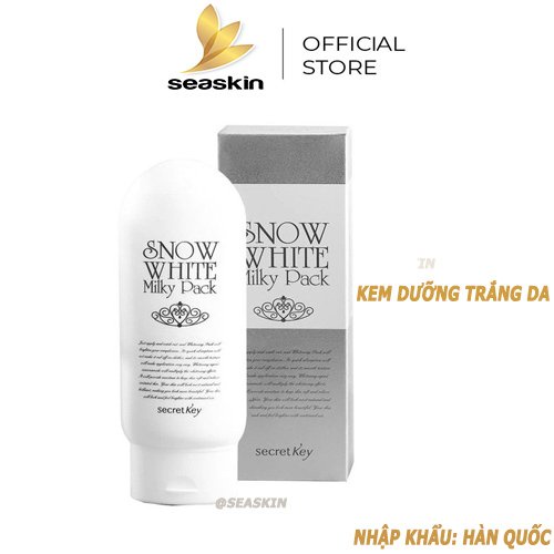 Kem dưỡng trắng toàn thân Secret Key Snow White Milky Pack 200g