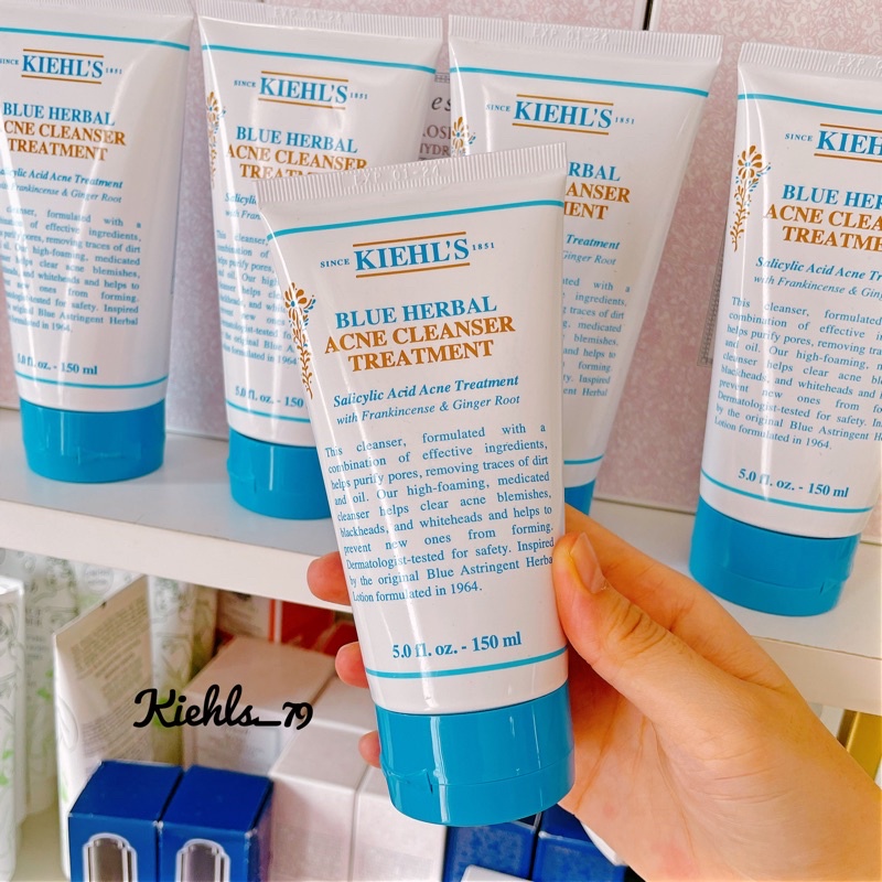 Sữa Rửa Mặt Dạng Gel Blue Herbal Blemish Cleanser Treatment Kiehl’s