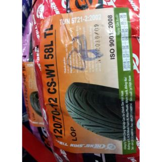 Vỏ Chengshin 120/70-12 C922 vỏ trước Vespa, Fly...