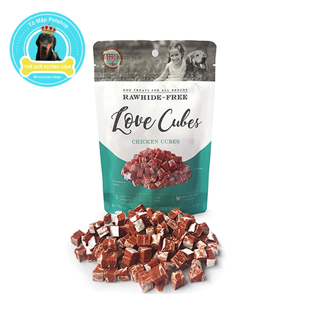 THỊT VIÊN LOVE CUBES RENA RECIPE CHO CHÓ 120G