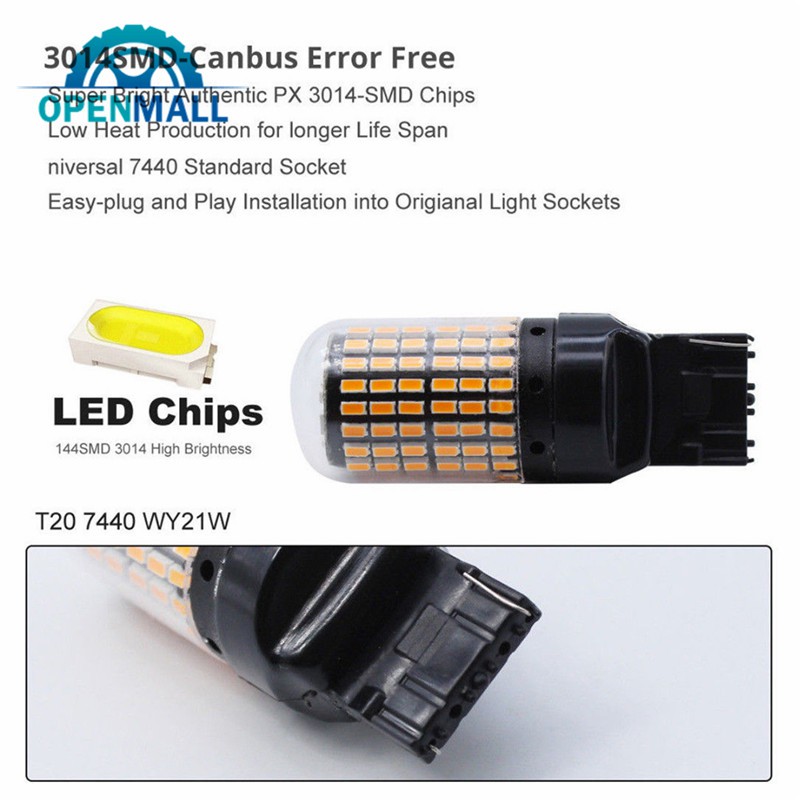 Bóng đèn xi nhan LED tiện dụng cho xe hơi 144smd 3014