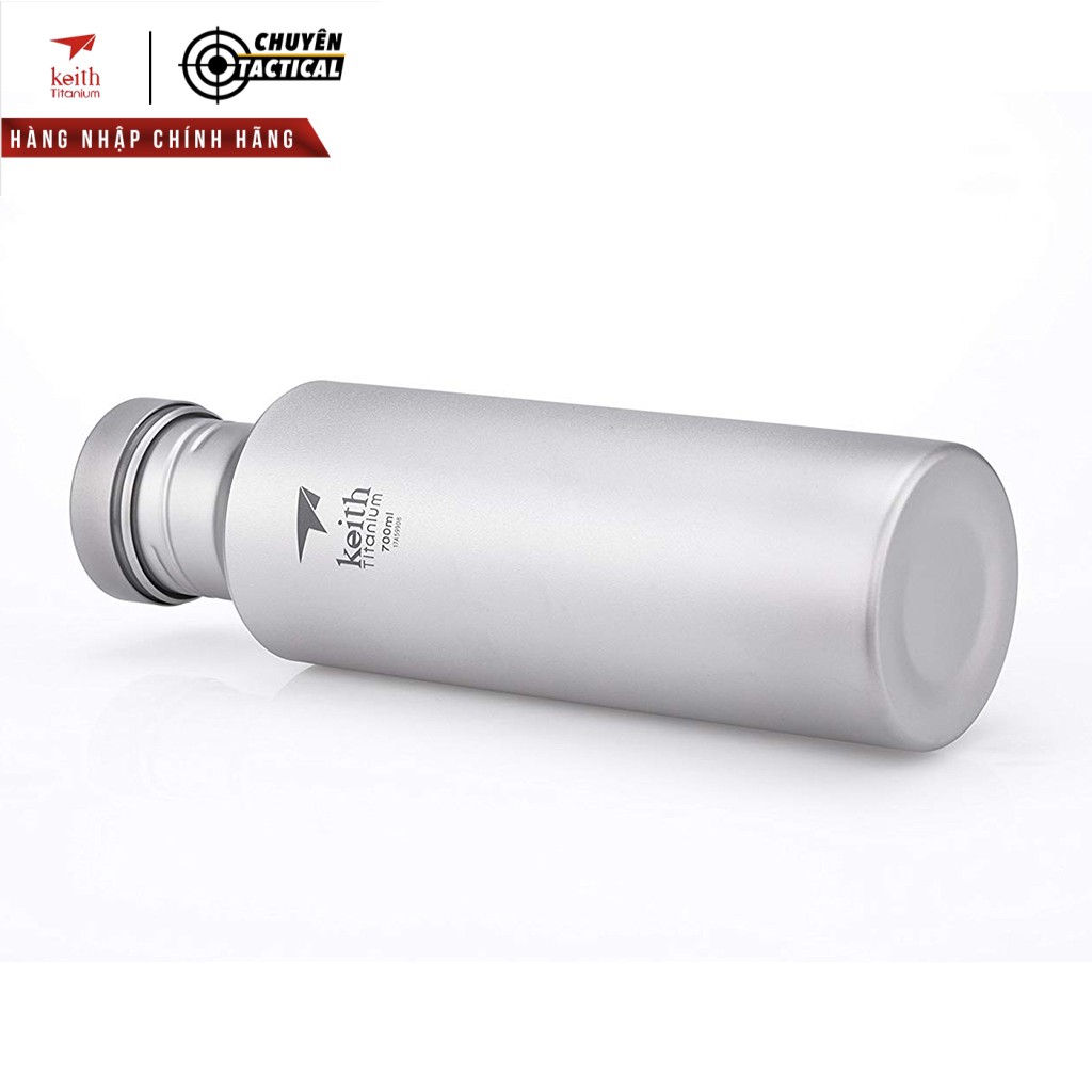 Bình nước Titanium 700ml  kèm bao vải KEITH Ti3032