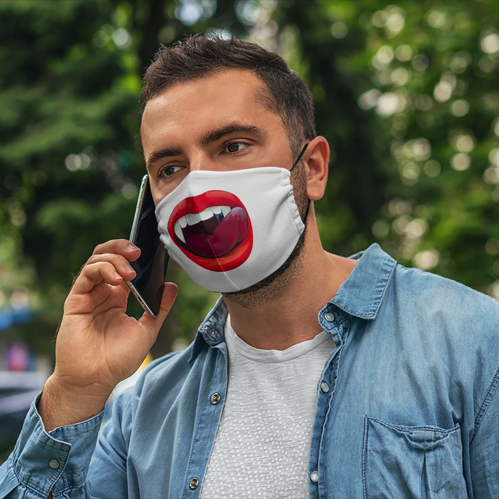 khẩu trang vải đen hà nội Mặt Người_1348 CARTWELL vải poly cotton 100%, ngăn bụi mịn, kháng khuẩn, 2021 bảo vệ toàn diện