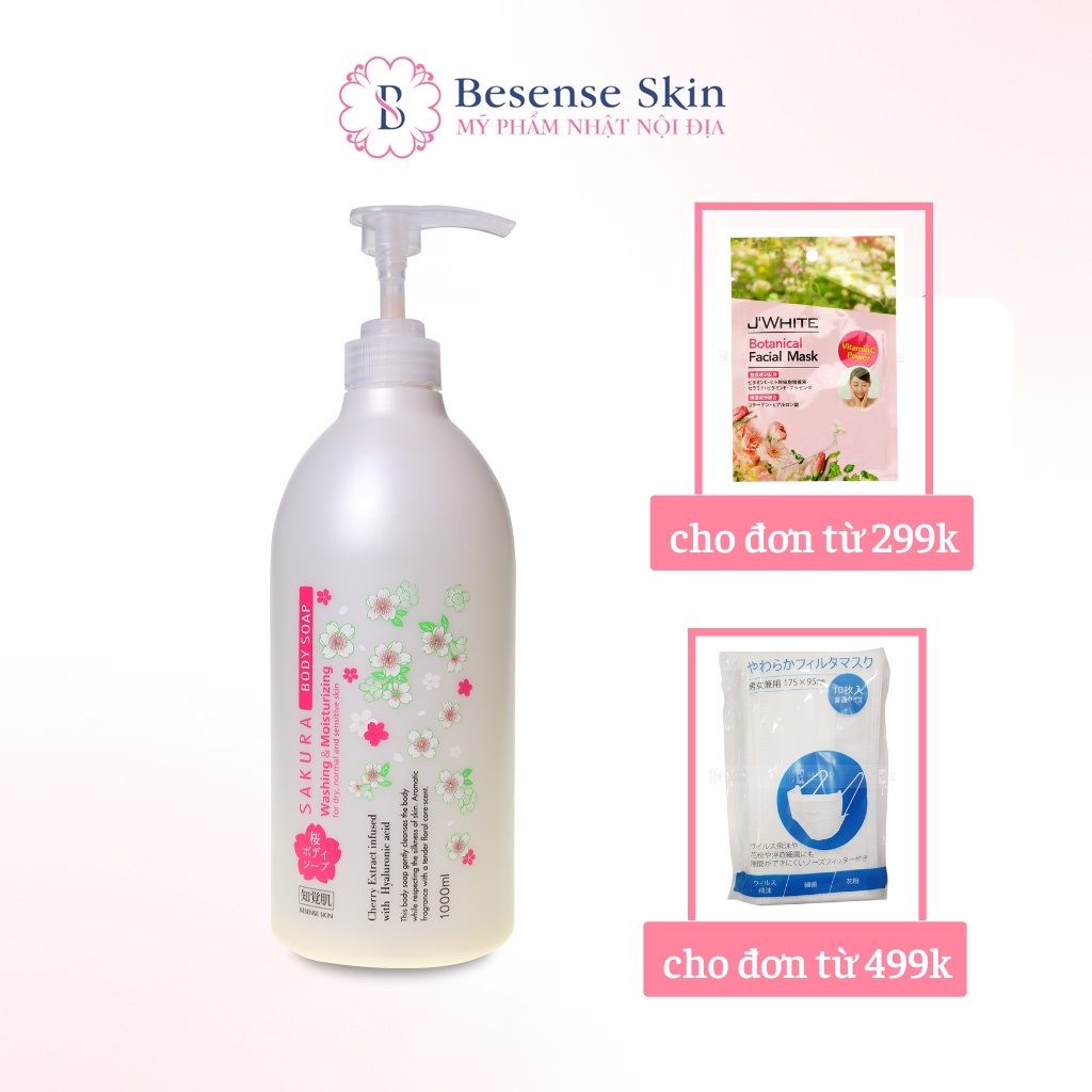 Sữa Tắm Dưỡng Ẩm Trắng Da Besense Skin Nhật Bản Giúp Da Căng Mượt, Sáng Mịn Tự Nhiên, Chống Lão Hóa 1000ml | BigBuy360 - bigbuy360.vn