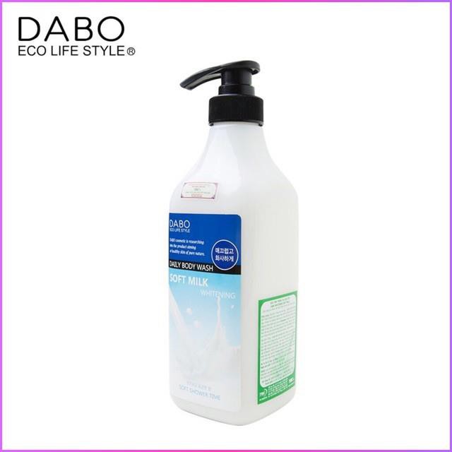 Sữa tắm trắng da cao cấp Dabo Whitening Soft Milk 750ml