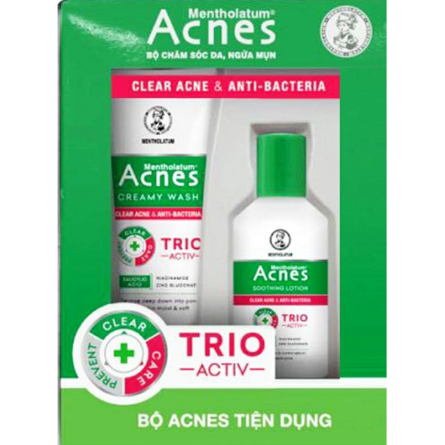 COMBO 3 MÓN ACNES NGỪA MỤN