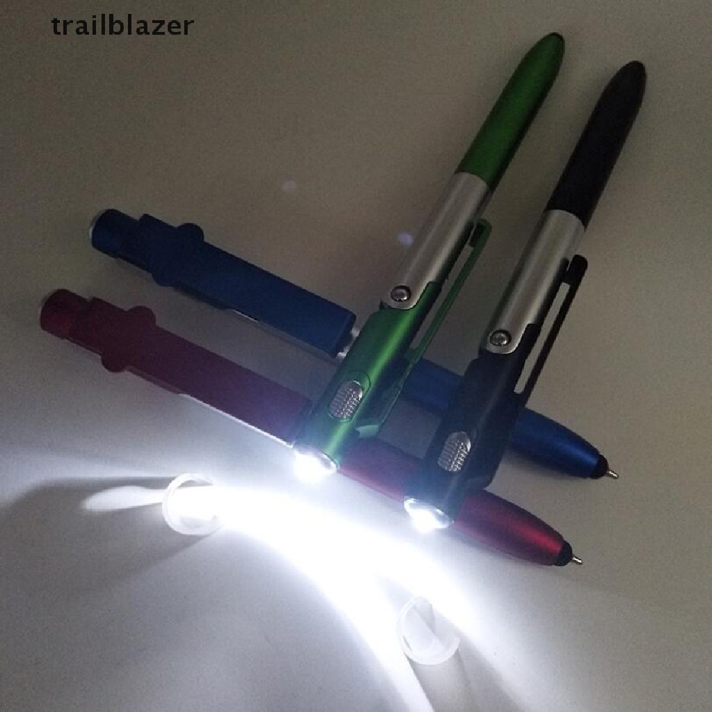 trailblazer Multifunction 4 in 1 Touch Screen Ballpoint Pen Folding LED Light Mobile Stand UIO