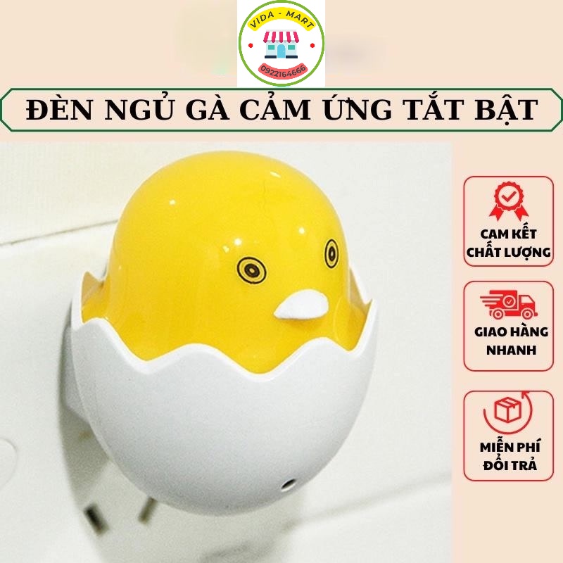 Đèn Ngủ Quả Trứng Gà Nở Tự Động Phát Sáng, Đèn Ngủ Cảm Biến Vịt Thiết Kế Phù Hợp, Đẹp, Gọn Gàng