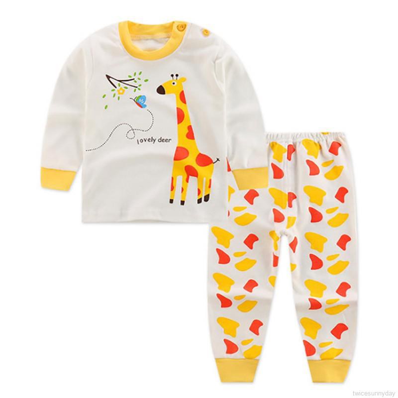 Set đồ ngủ hoạt hình xinh xắn hợp thời trang dành cho bé