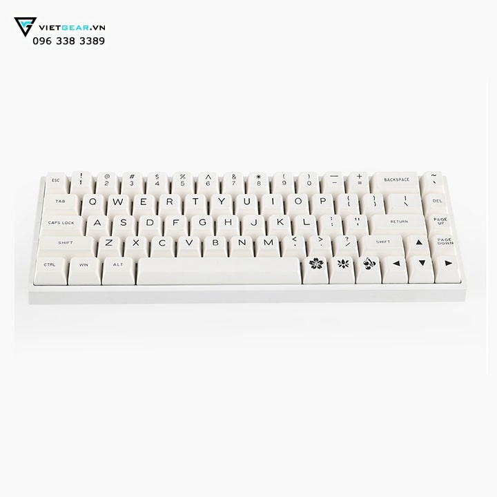 [Mã SKAMSALE03 giảm 10% đơn 200k] Bộ nút nhựa SA Maxkey White 129 keys nhựa ABS double shot cao cấp