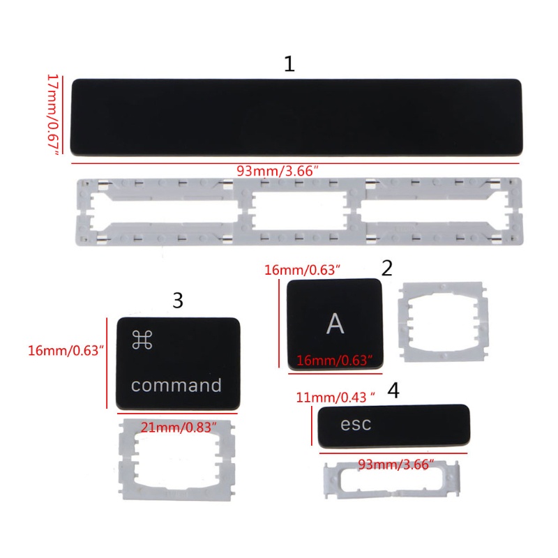 Keycap thay thế thích hợp cho Macbook Pro15'' A1707 A1708 A1706