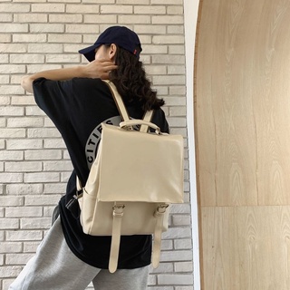 [ORDER] Balo da PU ulzzang form to màu trơn basic