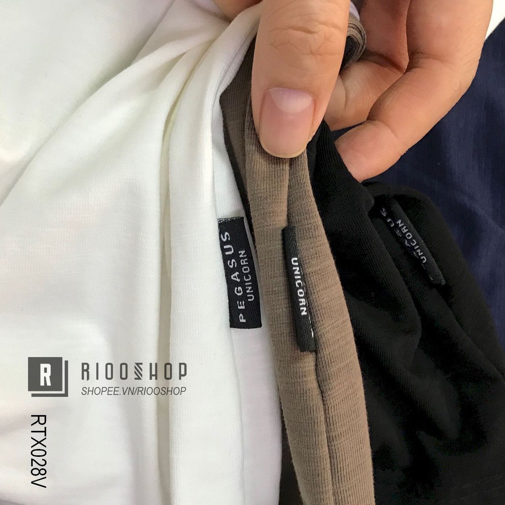 Áo thun nam cổ tròn cao cấp pega họa tiết dập nổi RTX028v - áo phông nam form rộng Riooshop | BigBuy360 - bigbuy360.vn