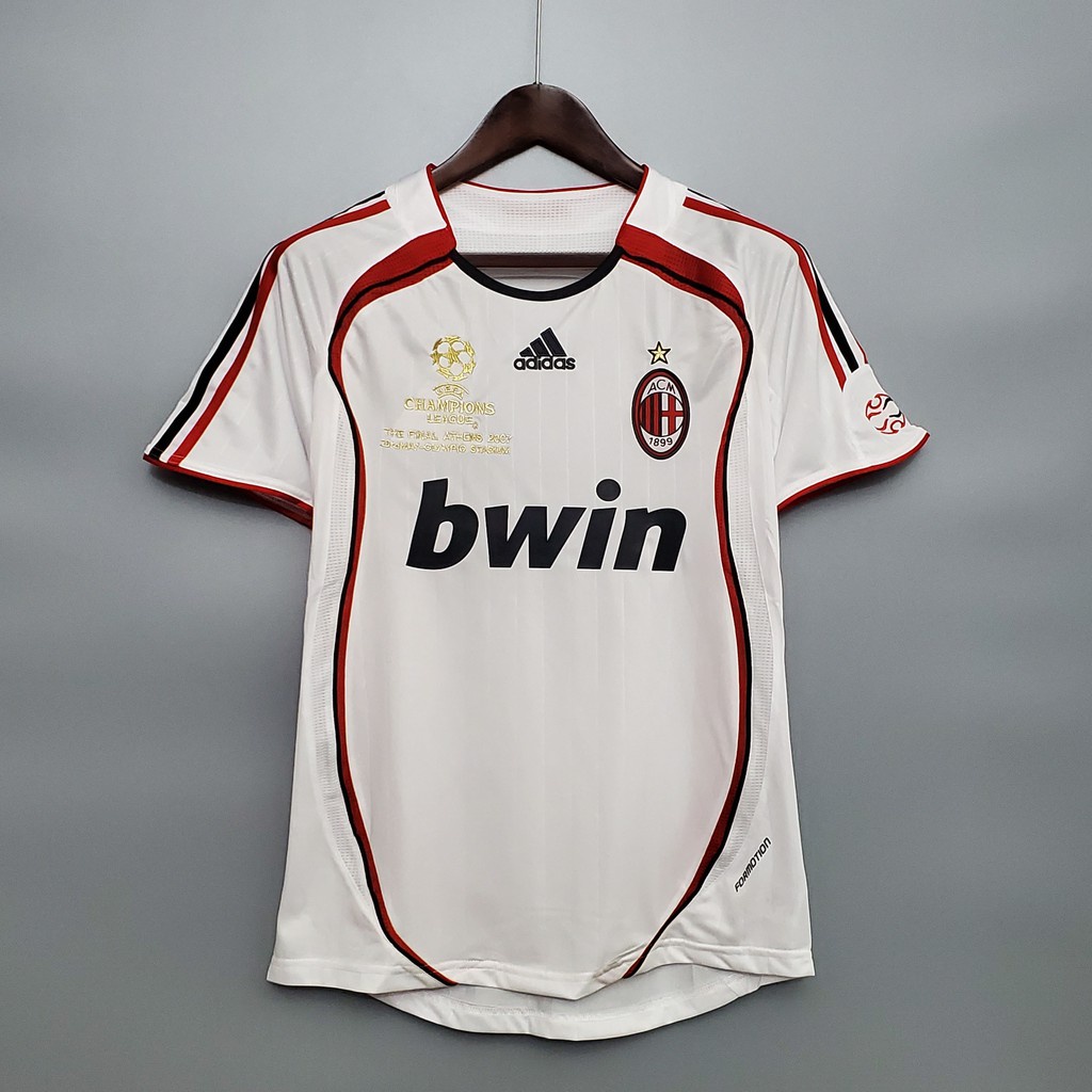 Áo Thun Bóng Đá Kiểu Retro 2006 / 2007 AC Milan II Cá Tính