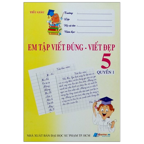 Sách Em Tập Viết Đúng - Viết Đẹp Lớp 5 - Quyển 1
